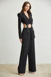 CUTOUT BELT DETAIL JUMPSUIT