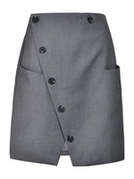 High Waist Slit Blazer and Skirt Set
