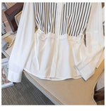 Striped Shirt Lace-up